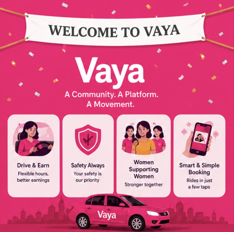 Vaya Taxi Female-First Mobility App