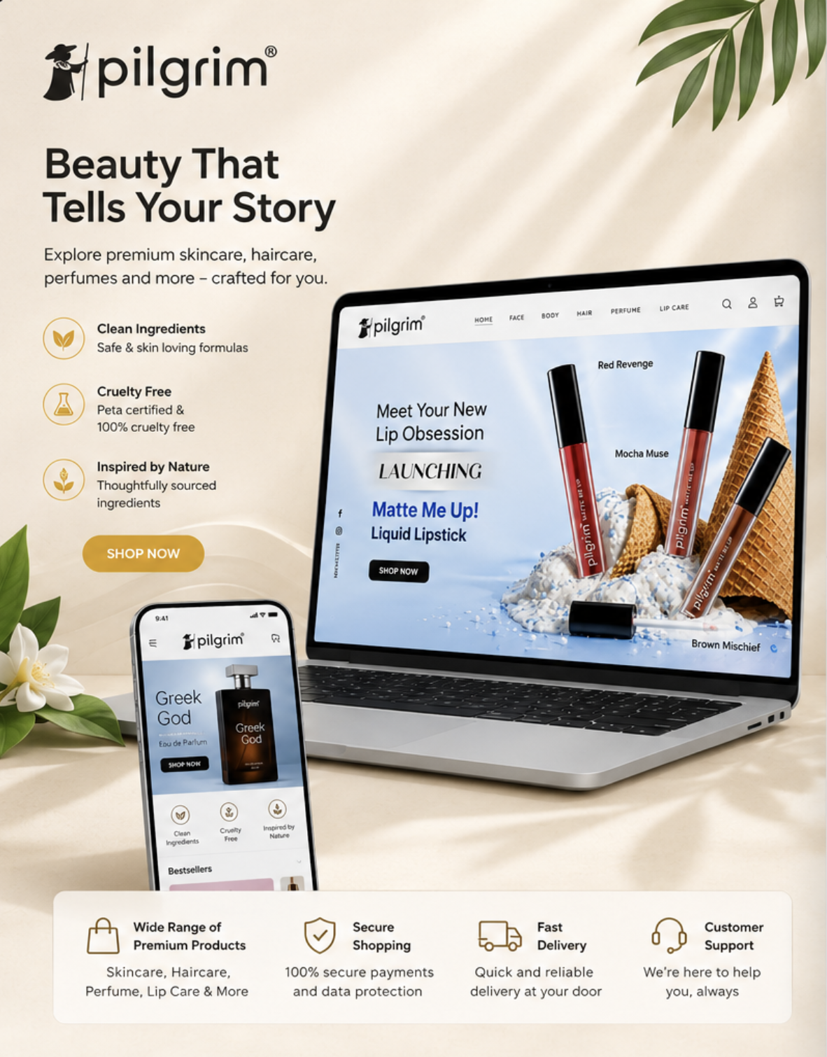 Pilgrim Mauritius Ecommerce Website
